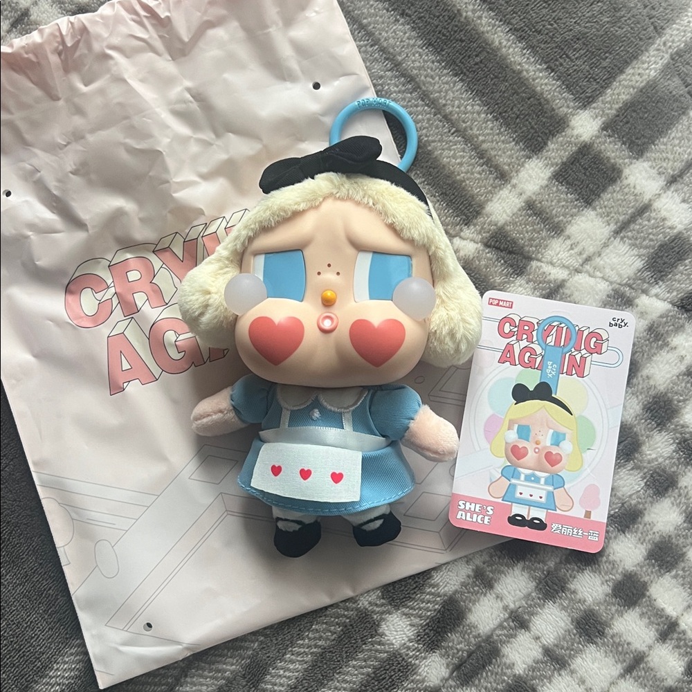 She’s Alice Crybaby Crying Again Series Pop Mart Bag Charm